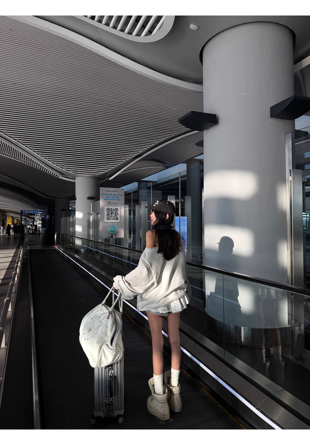 Off shoulders Tops sweat skirt オフショルダートップス レイヤードスカート　