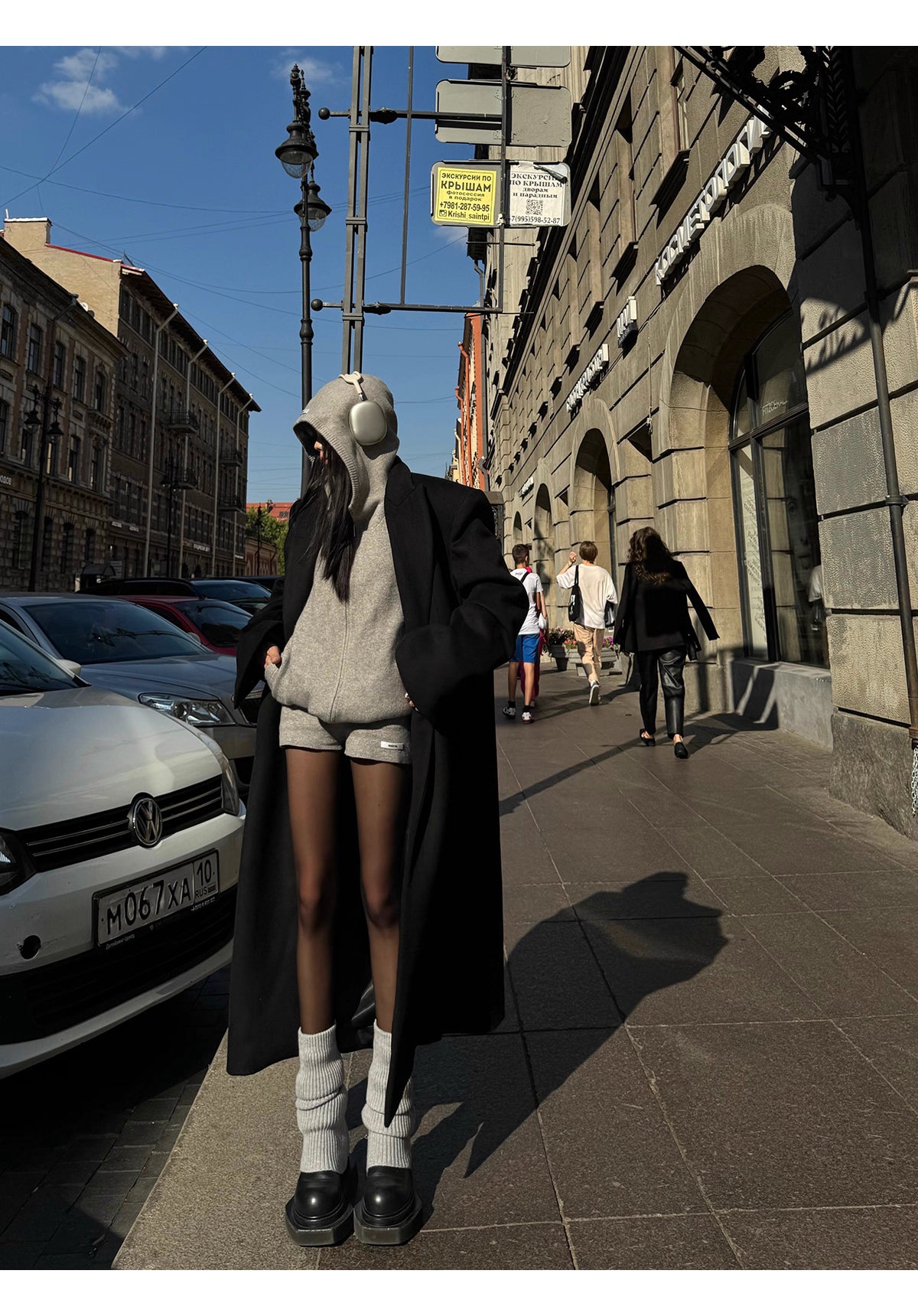 Knit Hoodie Shorts ニットフーディ＆ショーツ