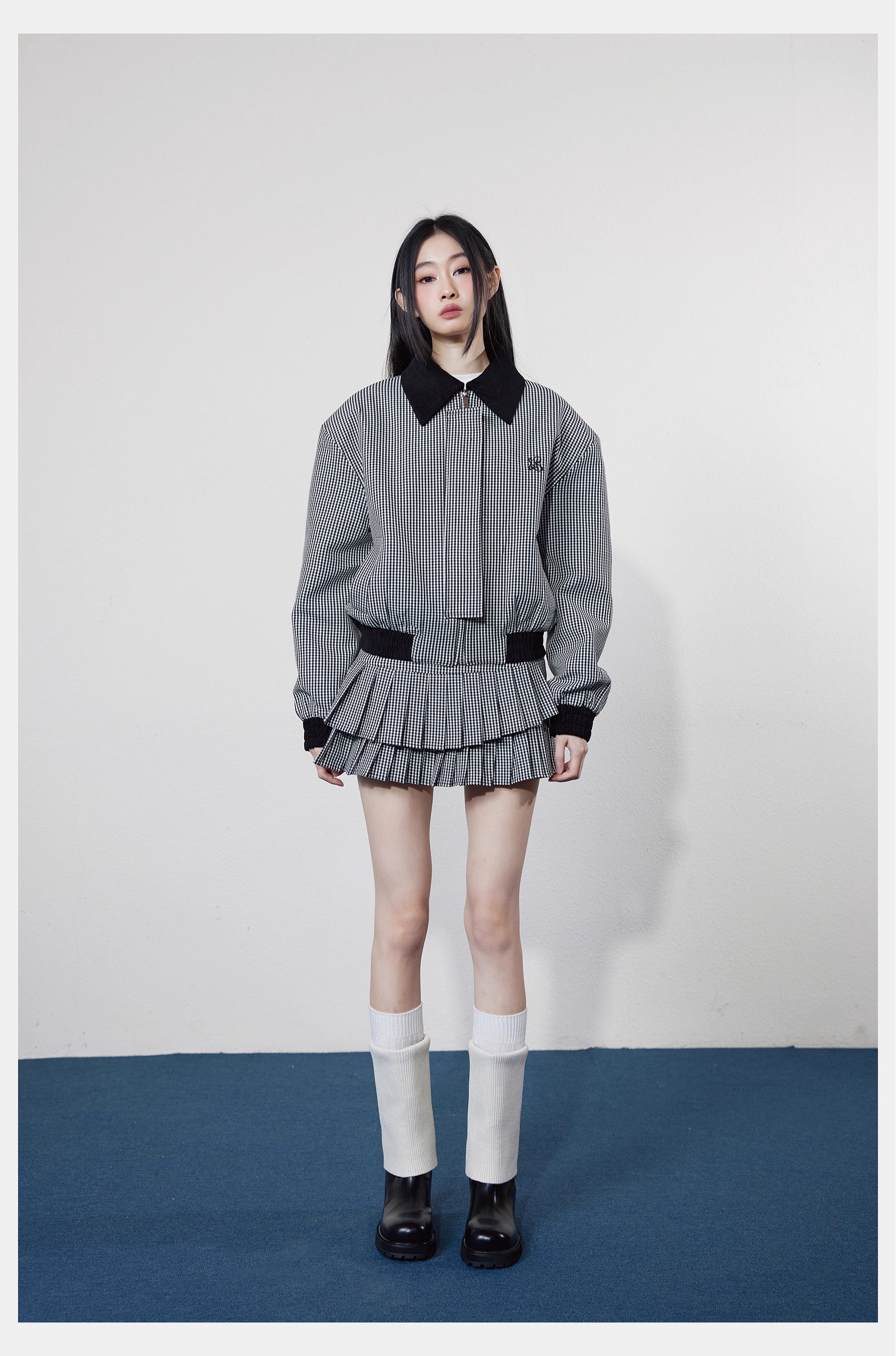 Check Boxy Jacket & Skirt チェックボクシージャケット＆ スカート