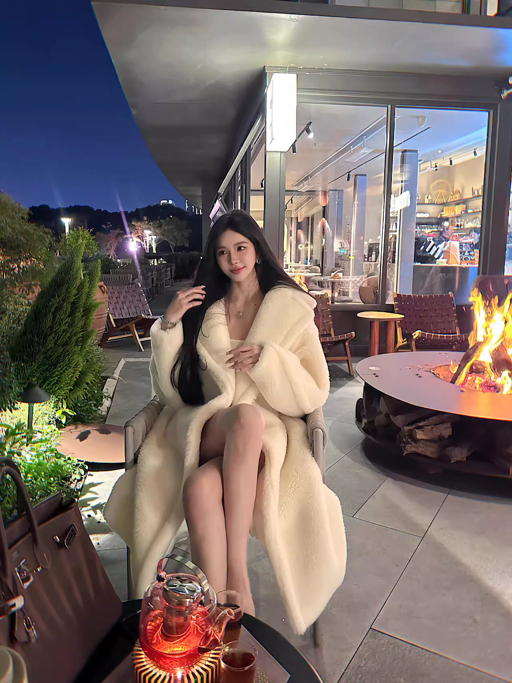 Teddy Bear Boa coat テディベア ボアコート