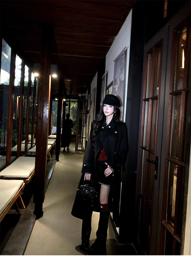 Kilting woolLong coat キルティング ウール ロングコート