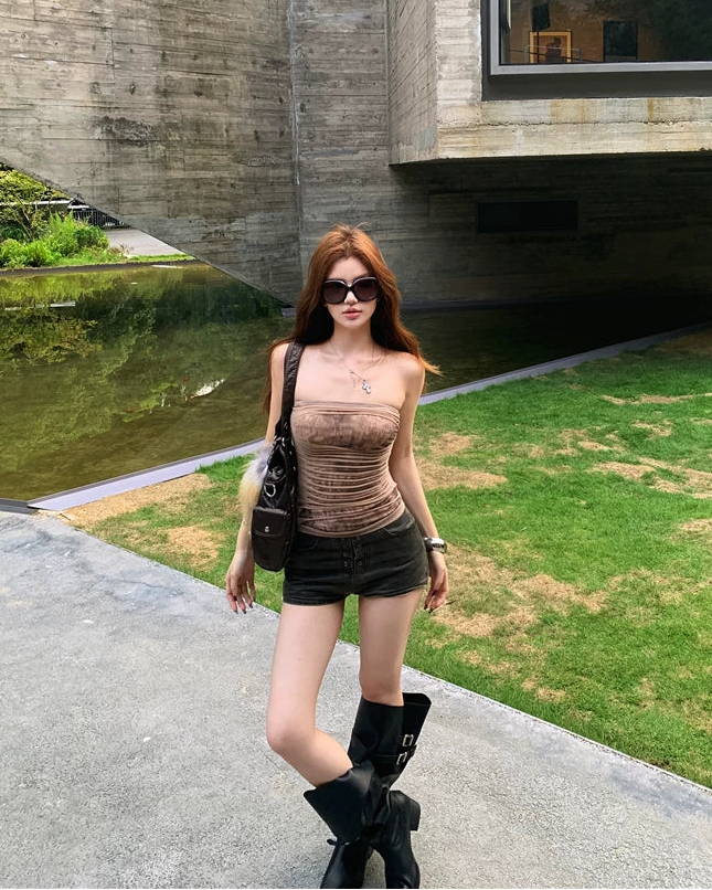 Tube top Short Pants チューブトップ ショートパンツ