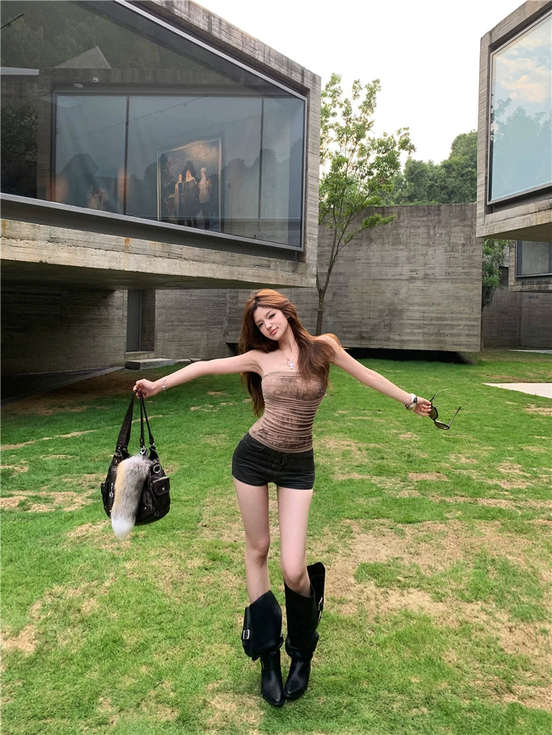 Tube top Short Pants チューブトップ ショートパンツ