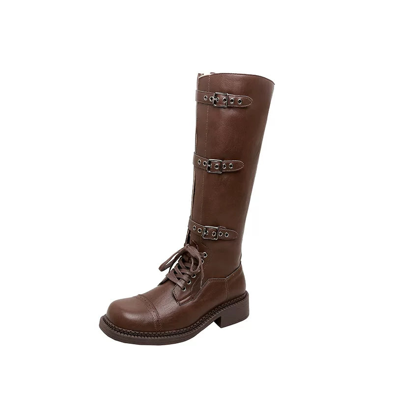 Lace-up platform marten boots レースアッププラットフォームマーティンブーツ
