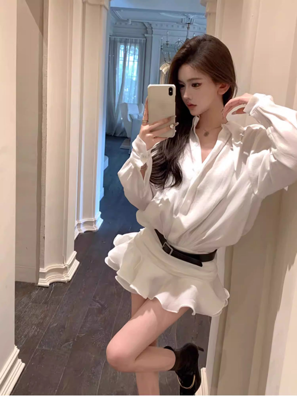 Gardenia Shirts Dress ガーデニア シャツ ドレス
