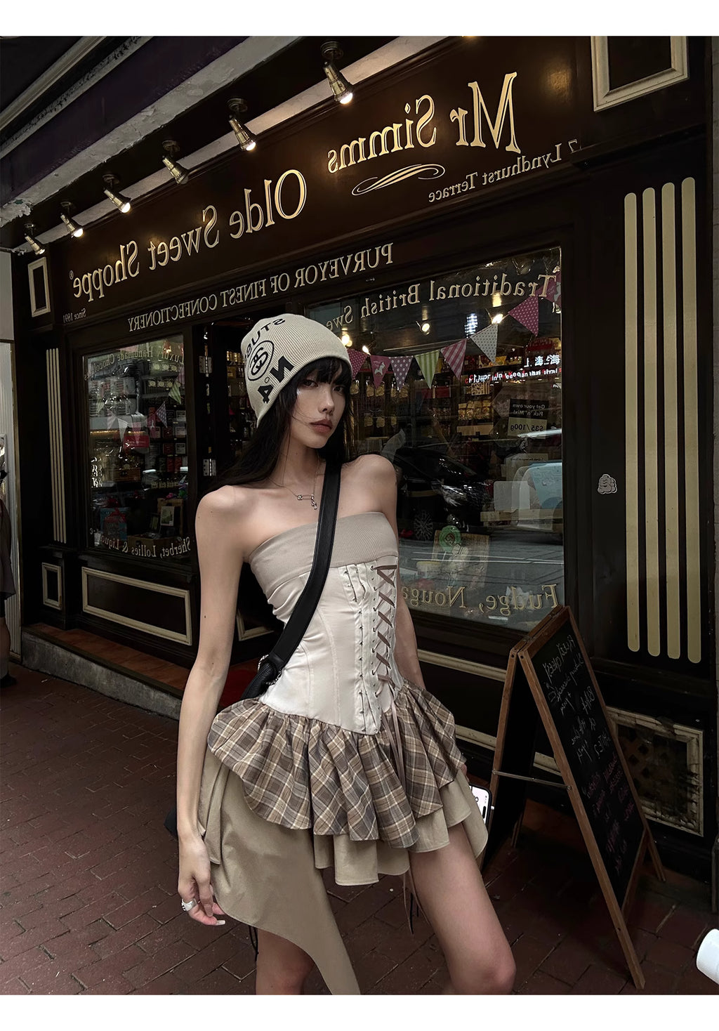 Check Tube Dress チェック チューブドレス