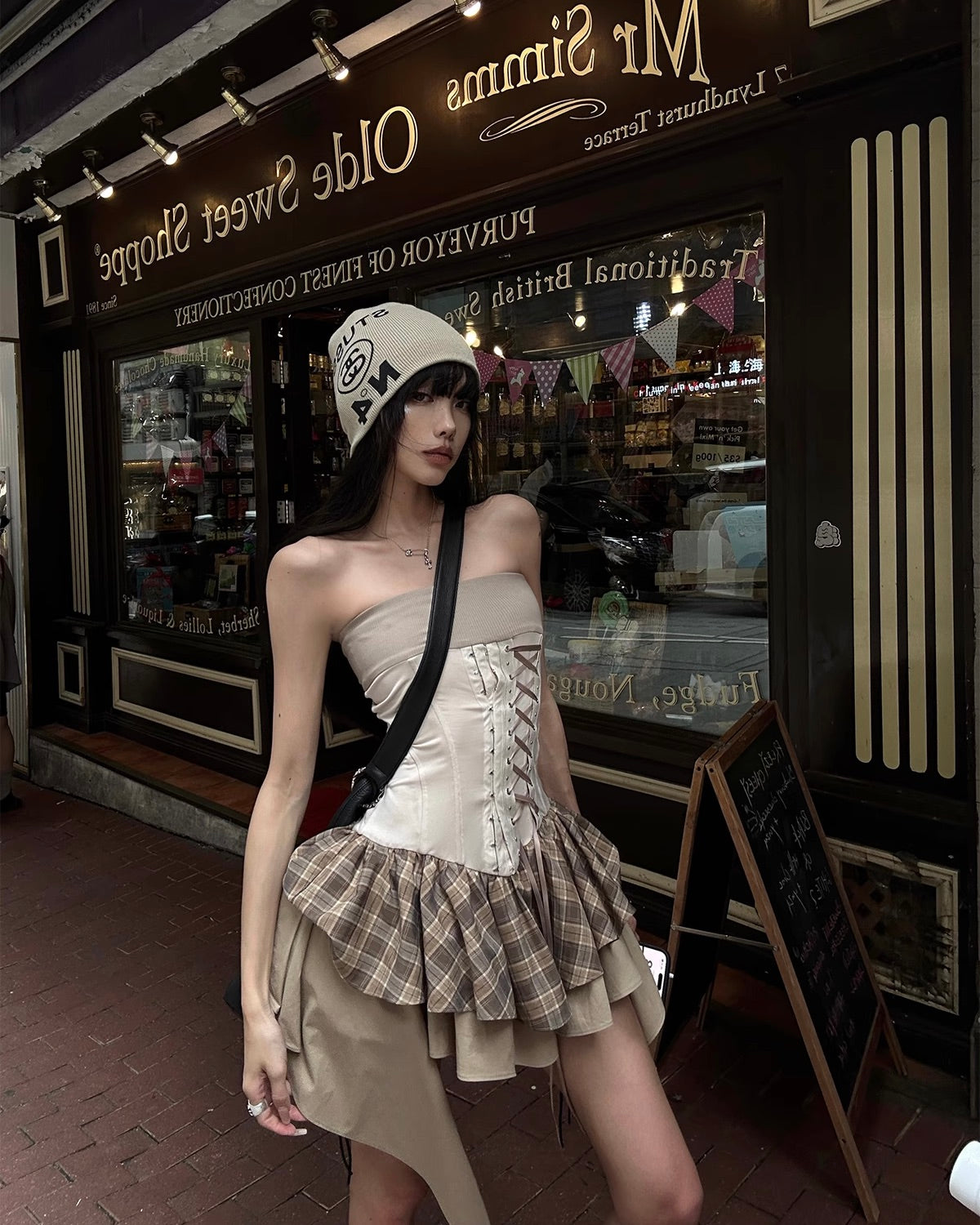 Check Tube Dress チェック チューブドレス