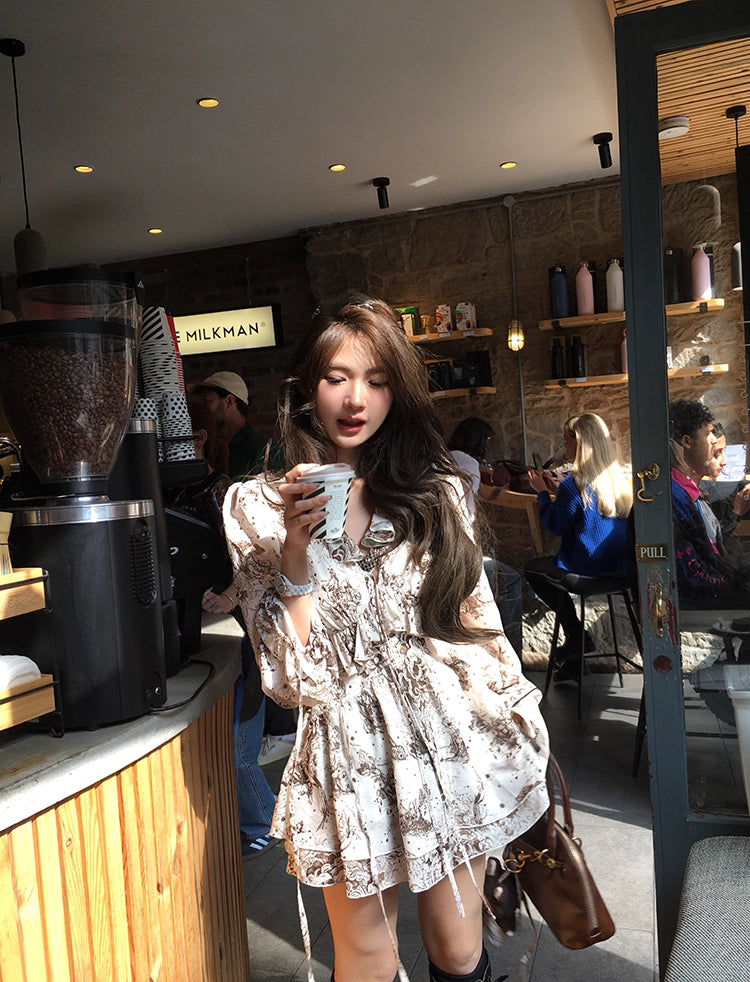 Patterned Mini Dress パターン ミニドレス