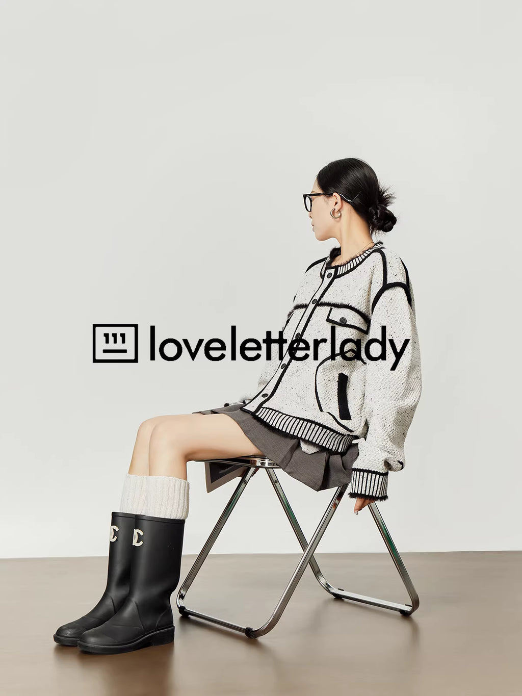 LOVE Letter Lady llllab Line Cardigan Jacket ラブレターレディ ラインカーディガン ジャケット