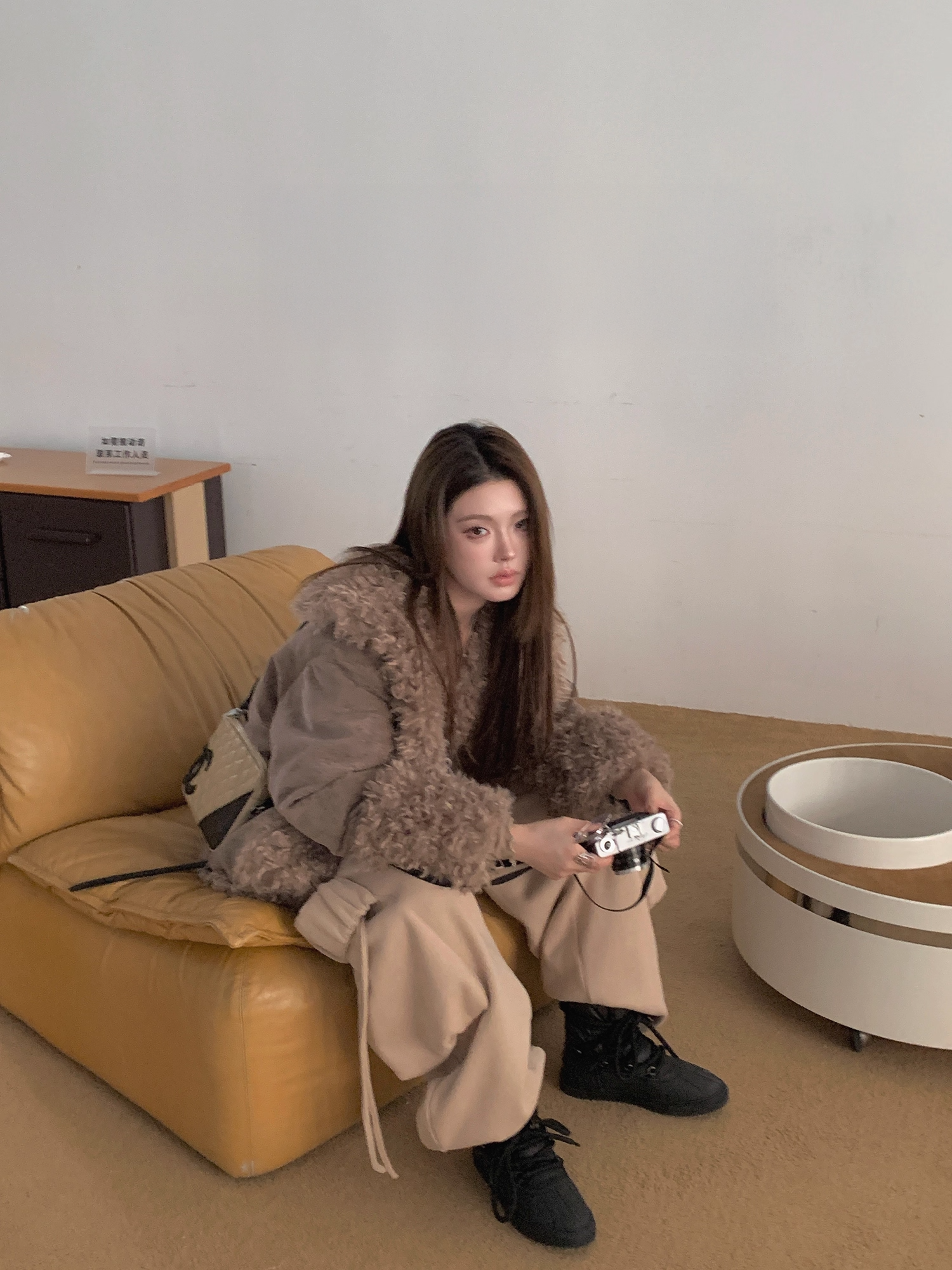 Fur Big Lapel Jacket ファー ビッグ ラペル ジャケット