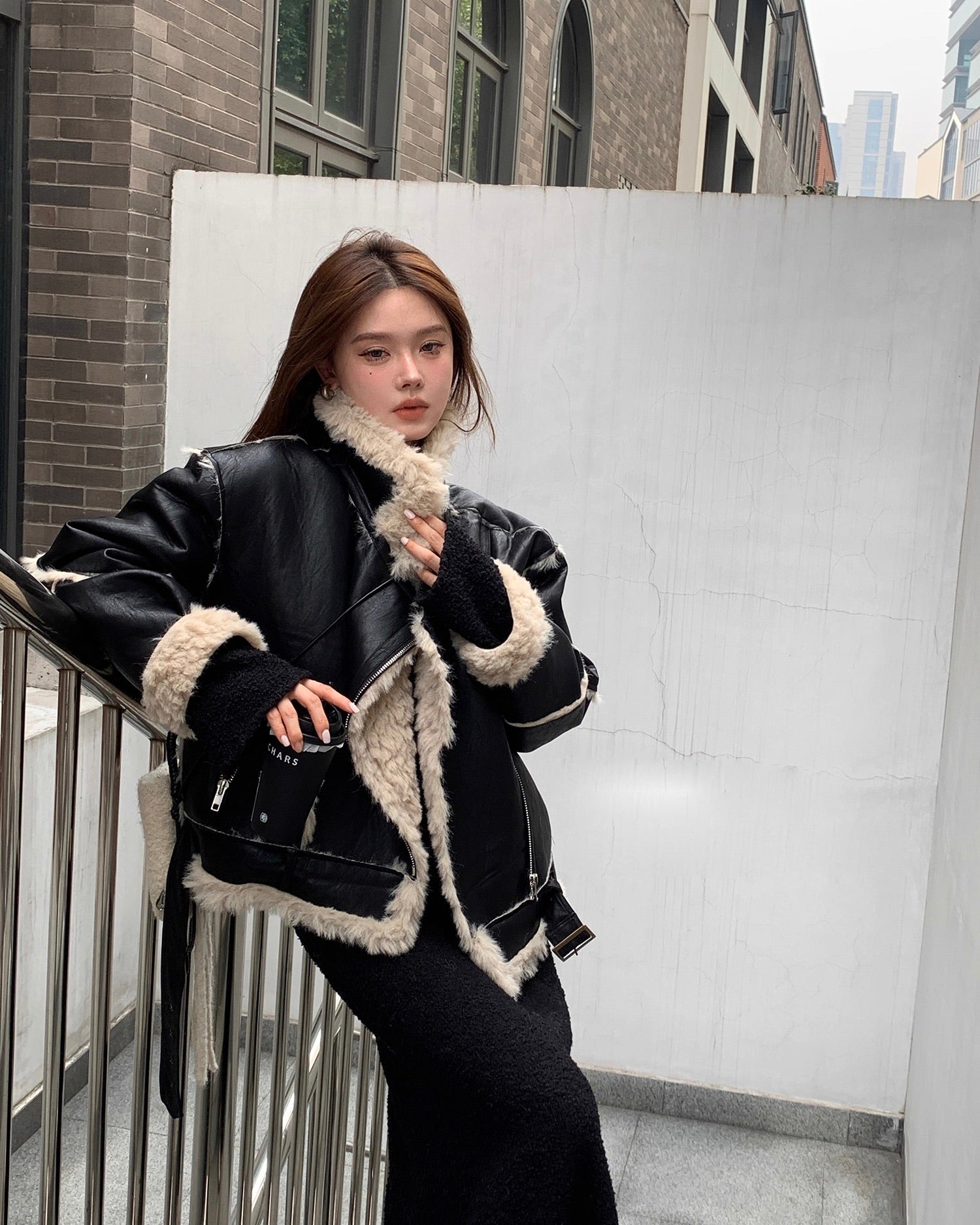 Boa Riders Jacket coat ボア ライダース ジャケット コート