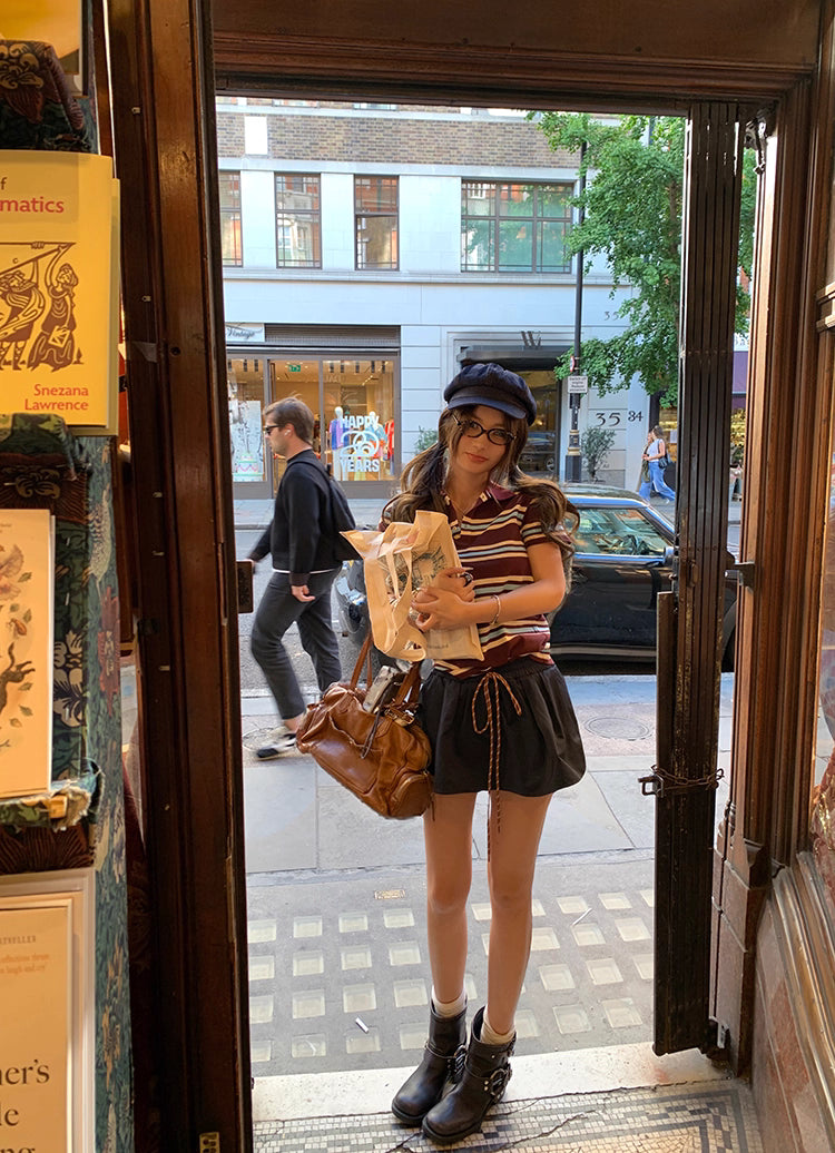 Baloon Code Mini Skirt バルーン コード ミニスカート