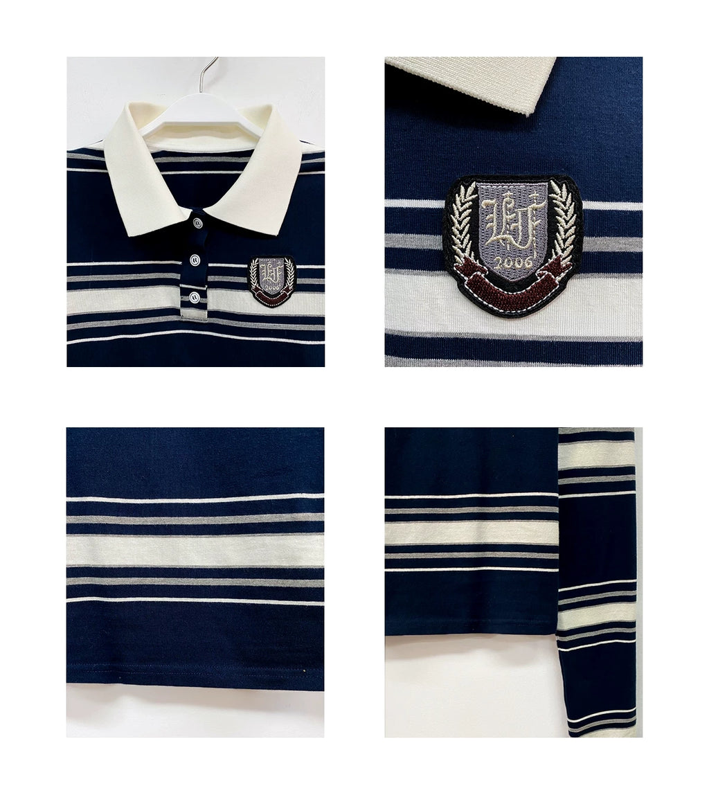 Retro Stripe Polo Shirt レトロストライプポロシャツ