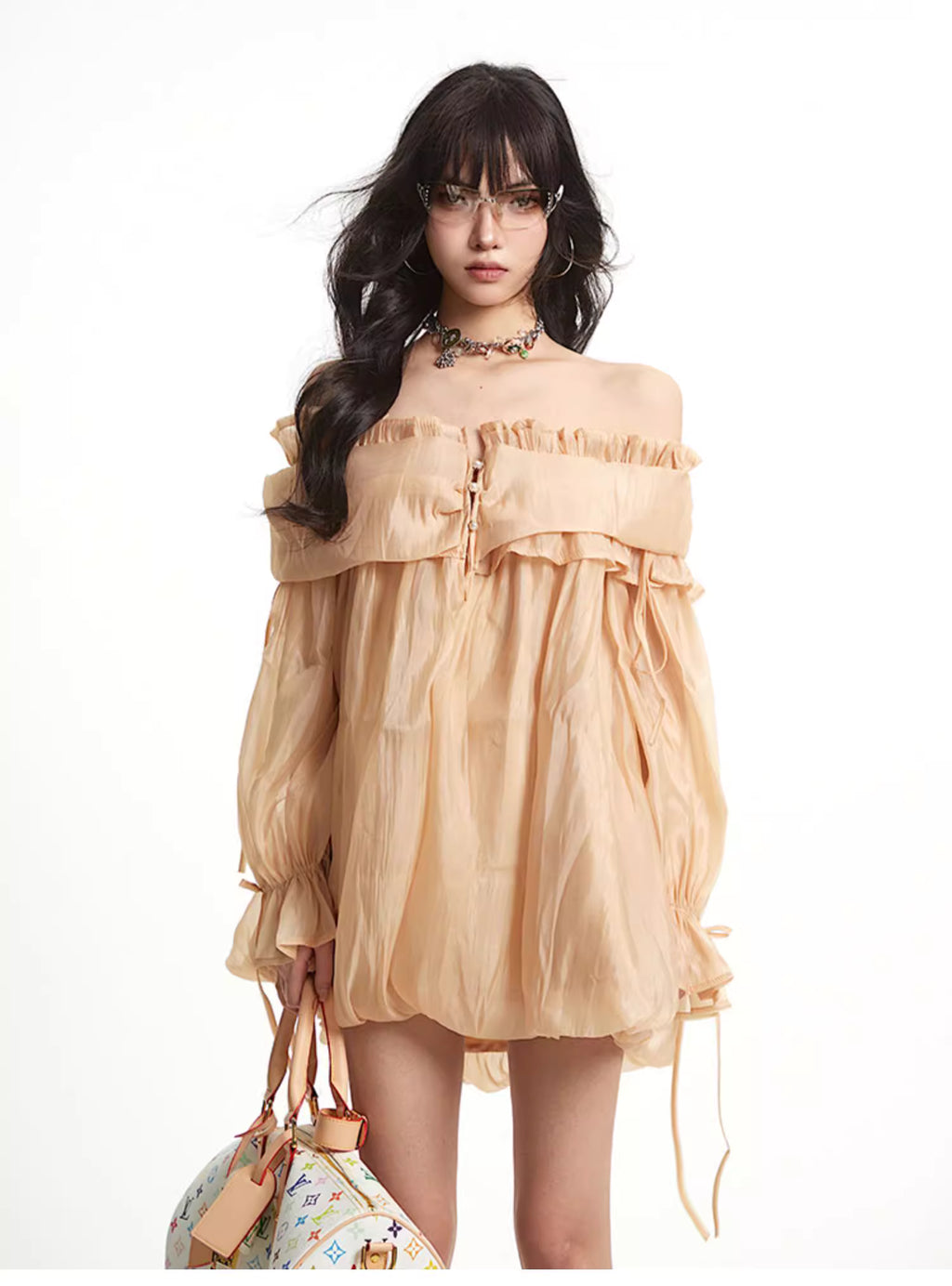 Off Shoulder Gather Blouse オフショルダー ギャザー ブラウス