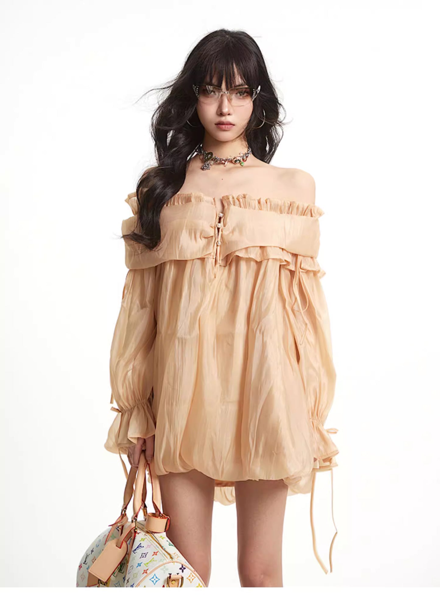 Off Shoulder Gather Blouse オフショルダー ギャザー ブラウス