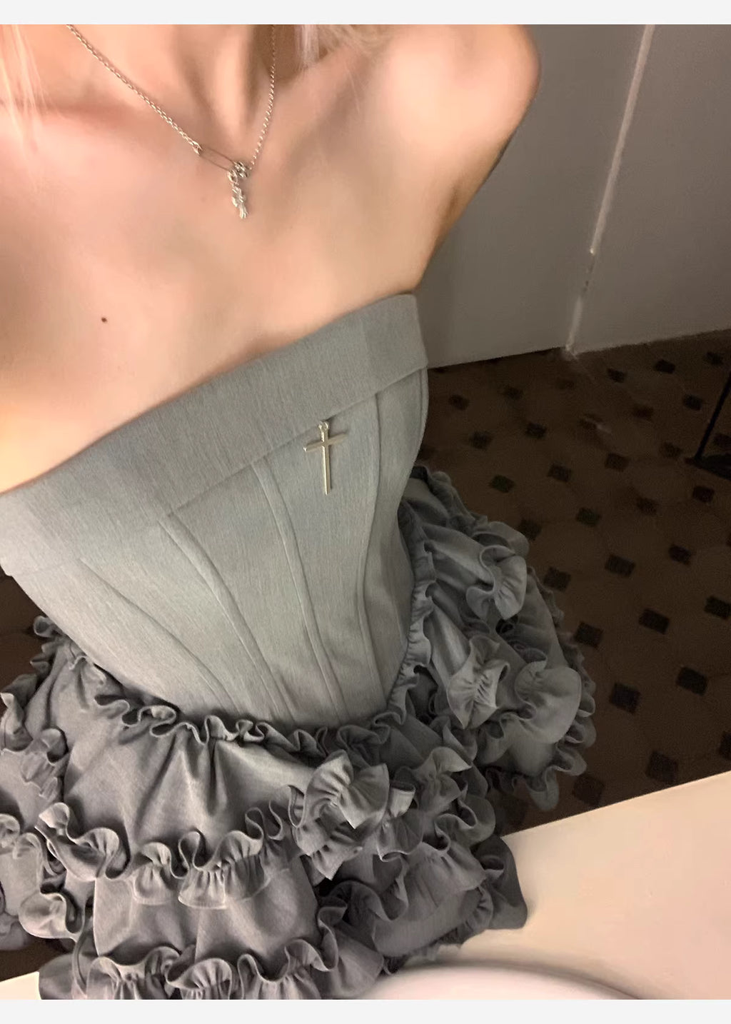 Swan Cross Born Dress  スワンクロスボーンドレス