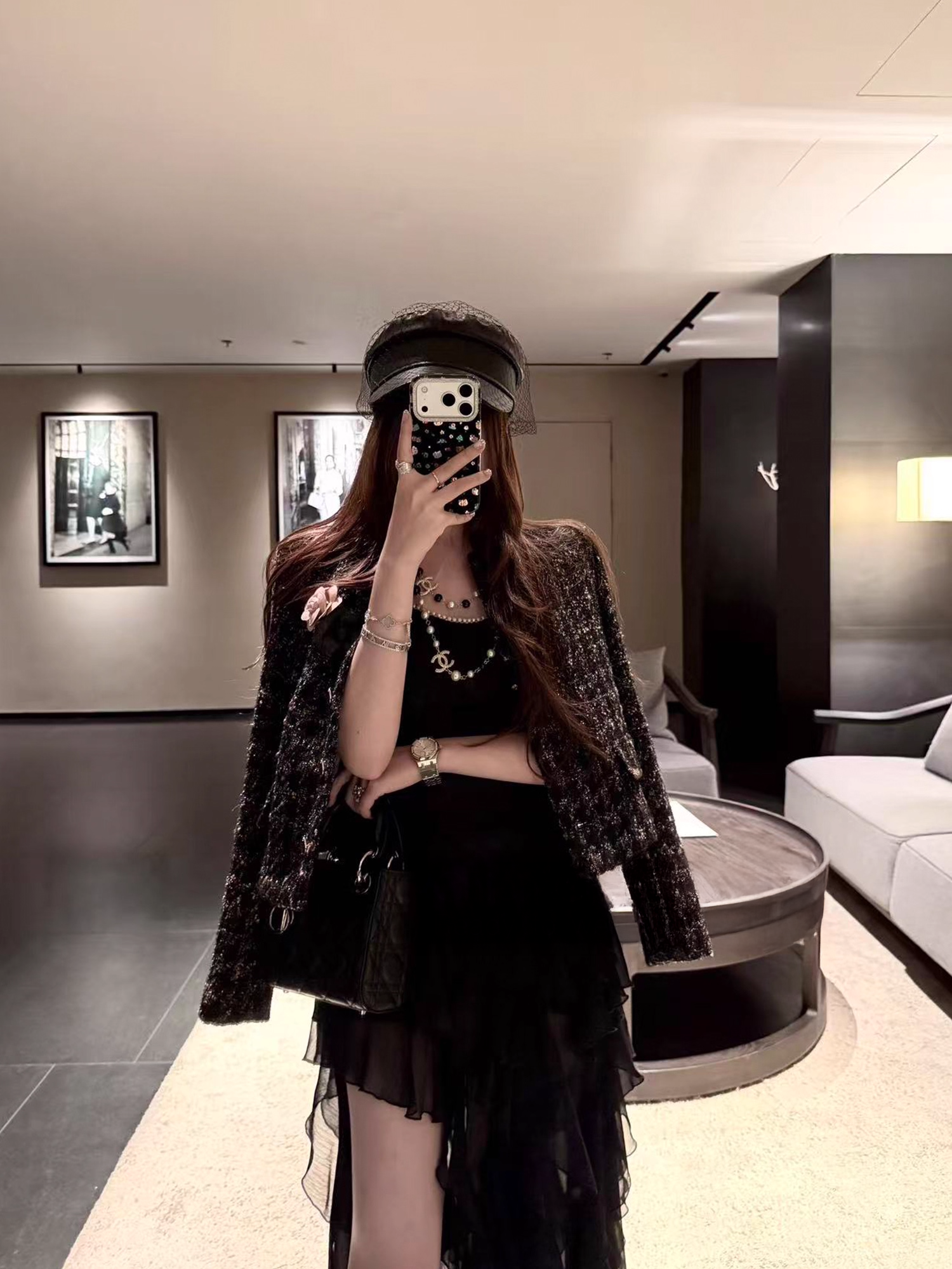 Asymmetry Shifon Maxi Skirt アシンメトリー シフォン スカート