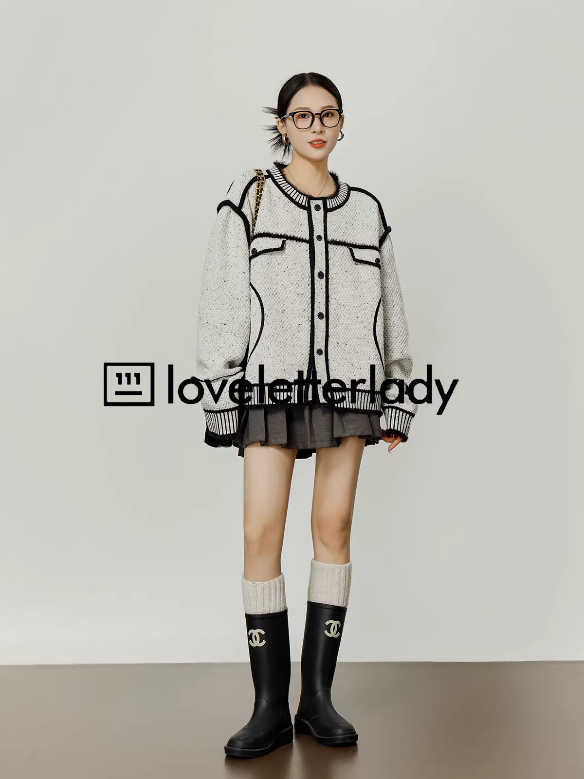 LOVE Letter Lady llllab Line Cardigan Jacket ラブレターレディ ラインカーディガン ジャケット