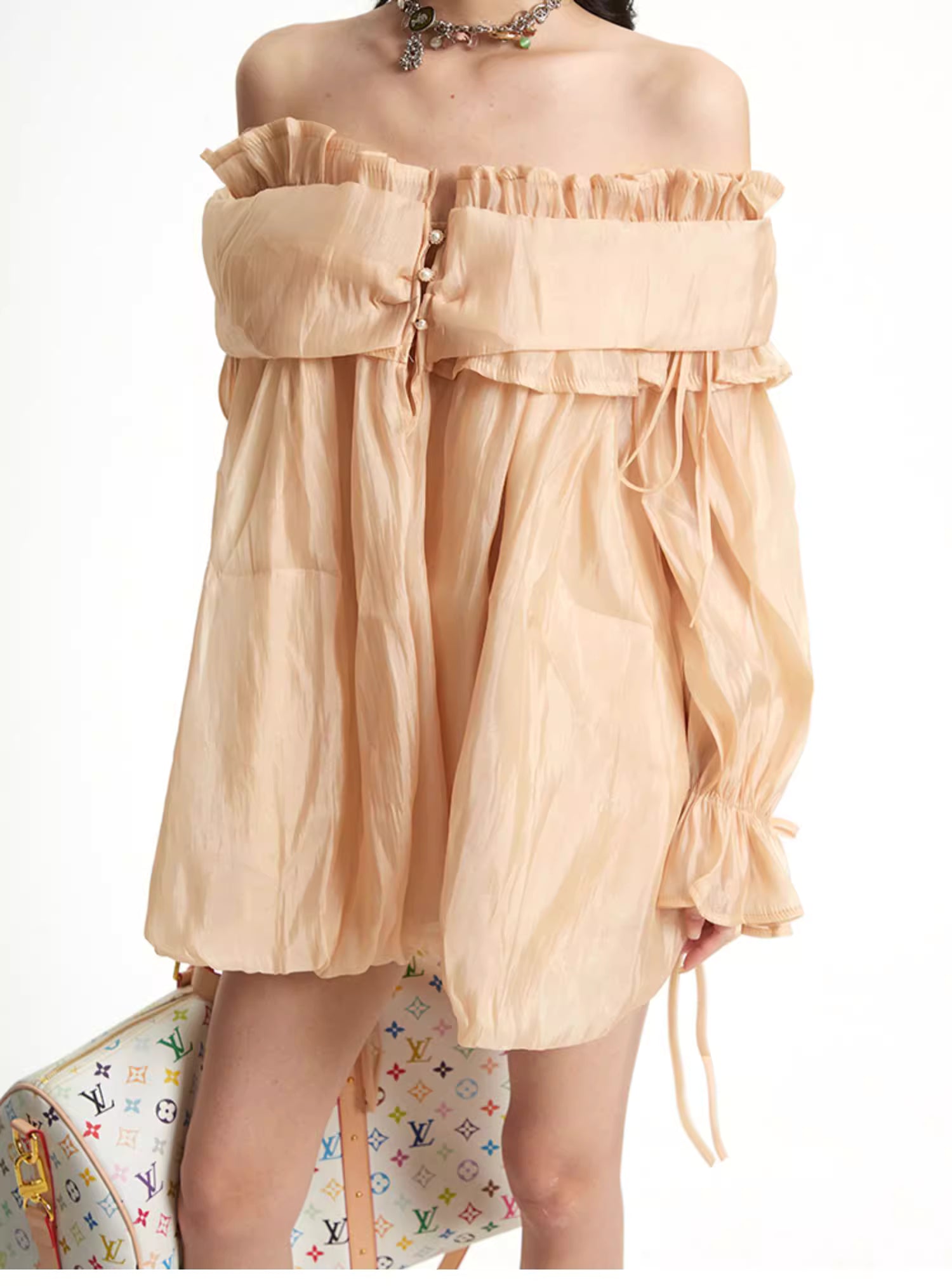 Off Shoulder Gather Blouse オフショルダー ギャザー ブラウス