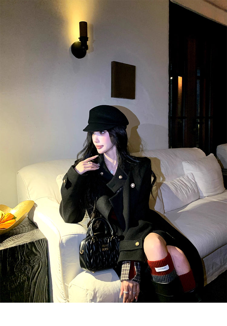 Kilting woolLong coat キルティング ウール ロングコート