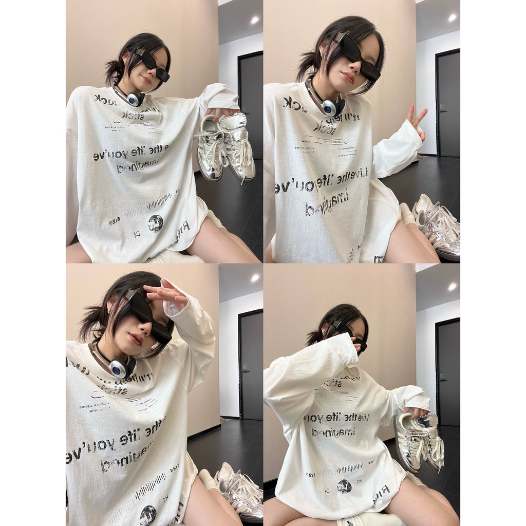 rétro print longsleeve tee レトロプリントロングスリーブティー
