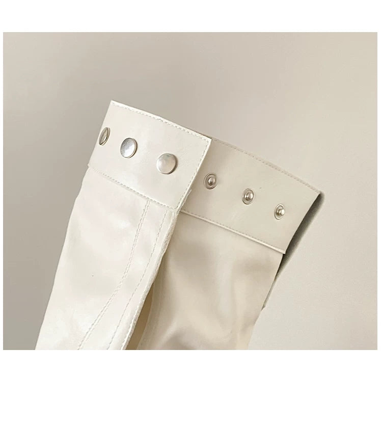 Belted knee-high boots ベルト付きニーハイブーツ