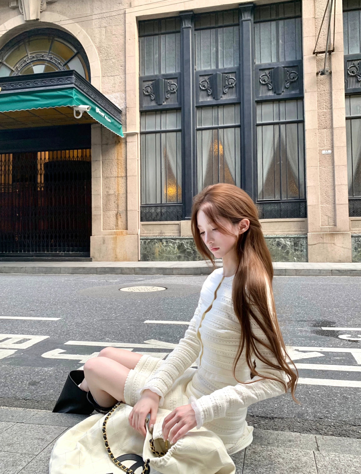 Sleeveless knit Dress & Cardigan ノースリーブニットドレス&カーディガン