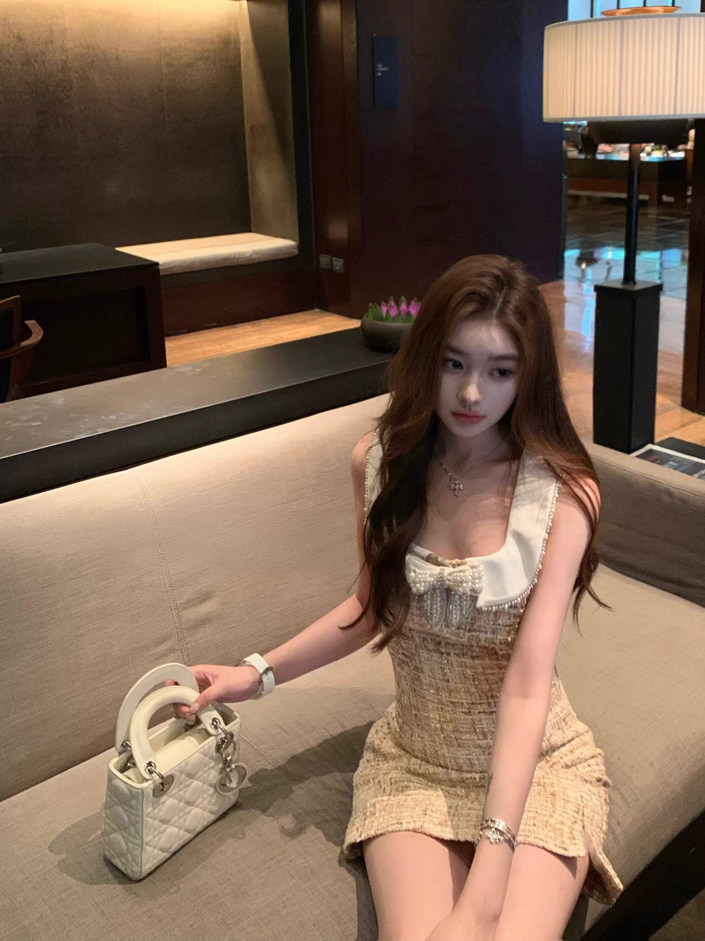 Tweed one piece ツイードワンピース