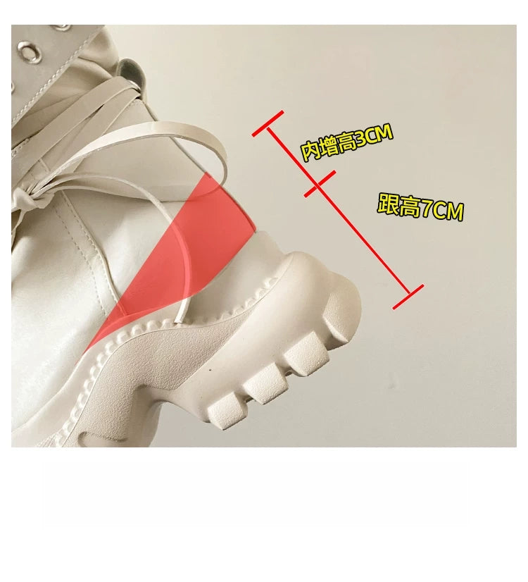 Belted knee-high boots ベルト付きニーハイブーツ