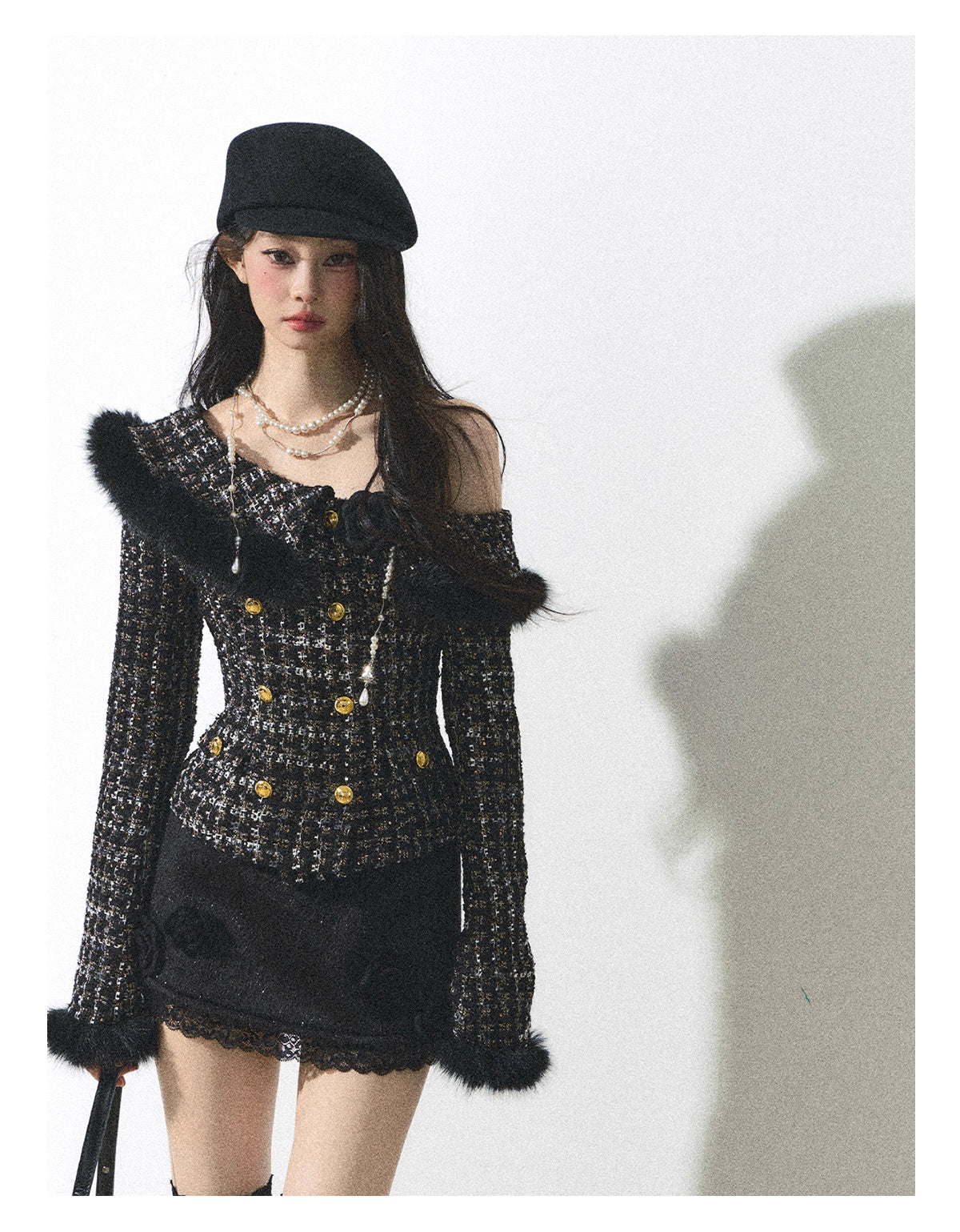 Tweed top & skirt ツイードトップス&スカート