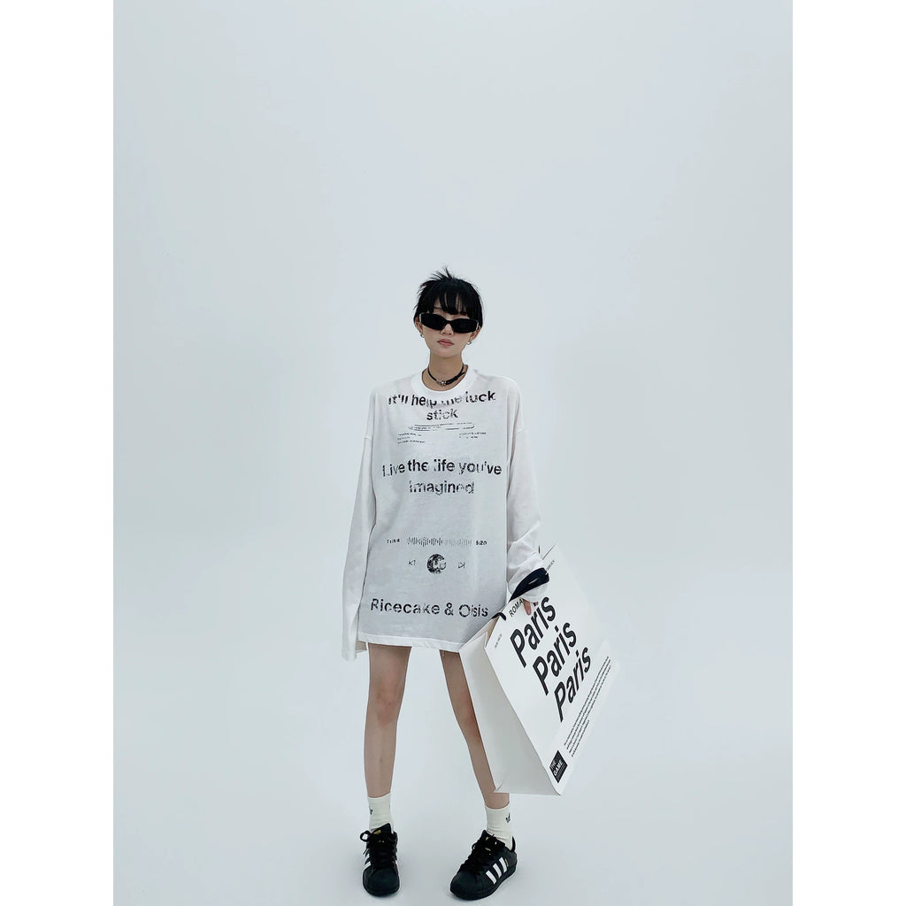 rétro print longsleeve tee レトロプリントロングスリーブティー