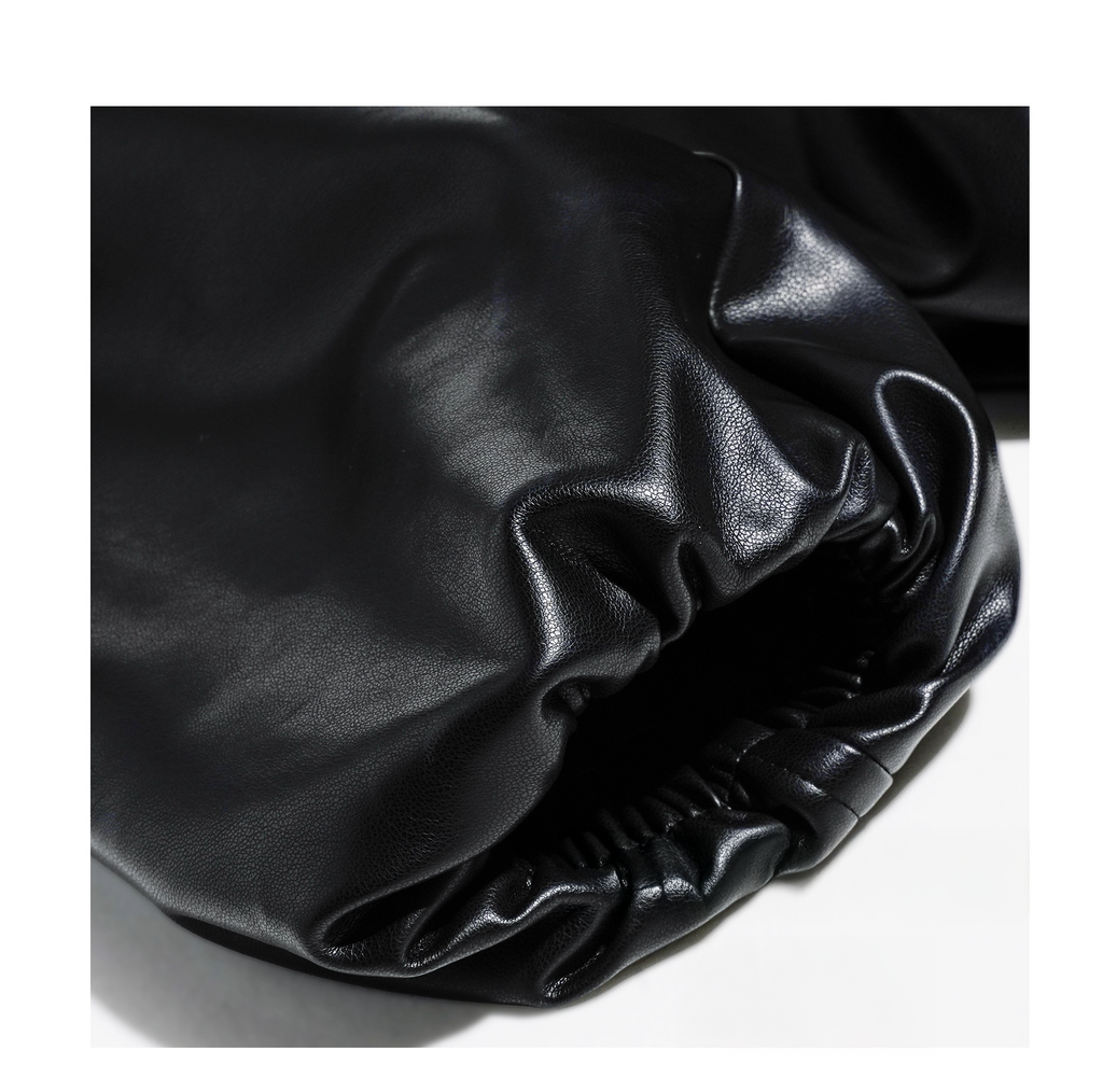 Fur PU leather Down jacket ファーPUレザーダウンジャケット