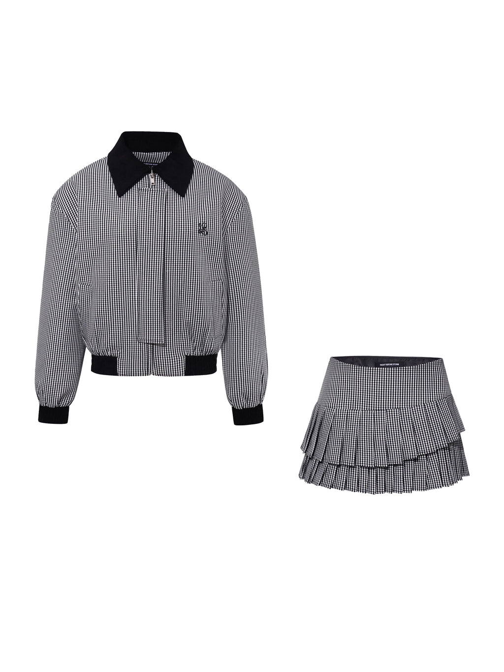 Check Boxy Jacket & Skirt チェックボクシージャケット＆ スカート