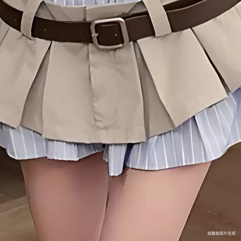 Two-piece Pleated mini skirt ツーピースプリーツミニスカート