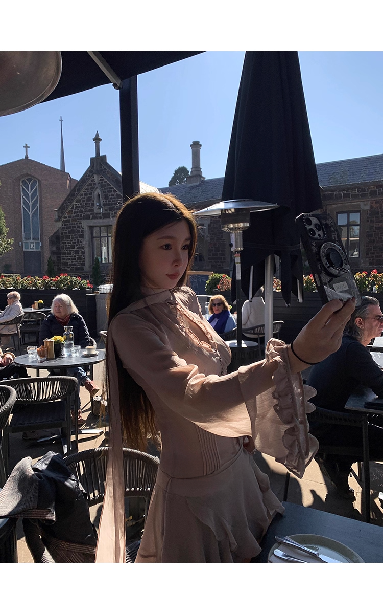 Hole Sheer Blouse skirt ホールシアー ブラウス スカート