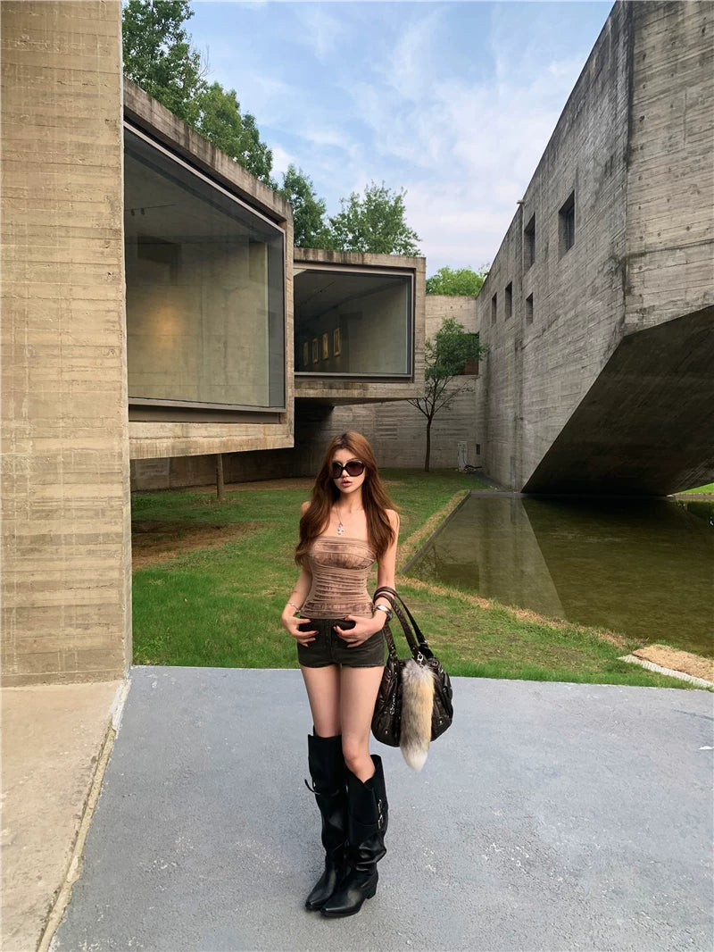 Tube top Short Pants チューブトップ ショートパンツ