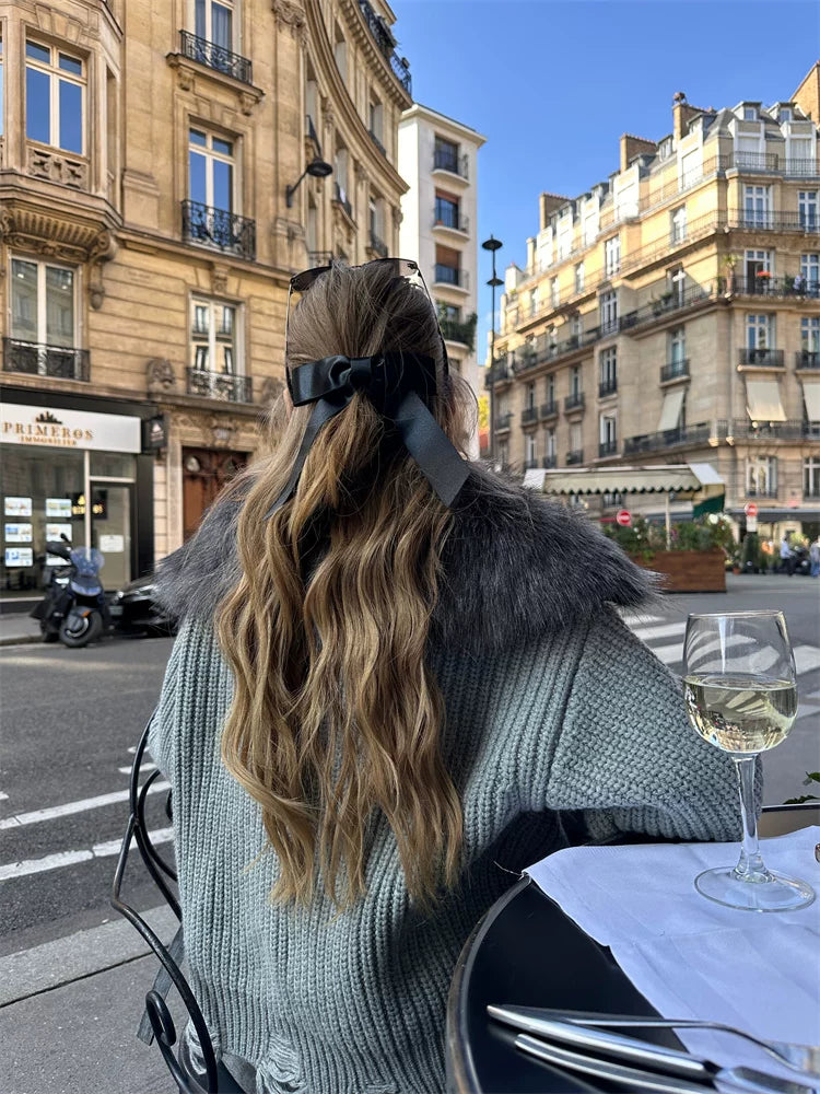 Faux Fur knit cardigan フォーファーニットカーディガン