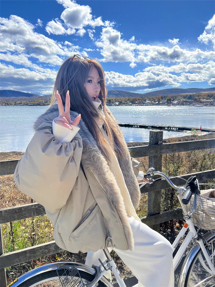 Bolume Fur Down jacket ボリュームファーダウンジャケット