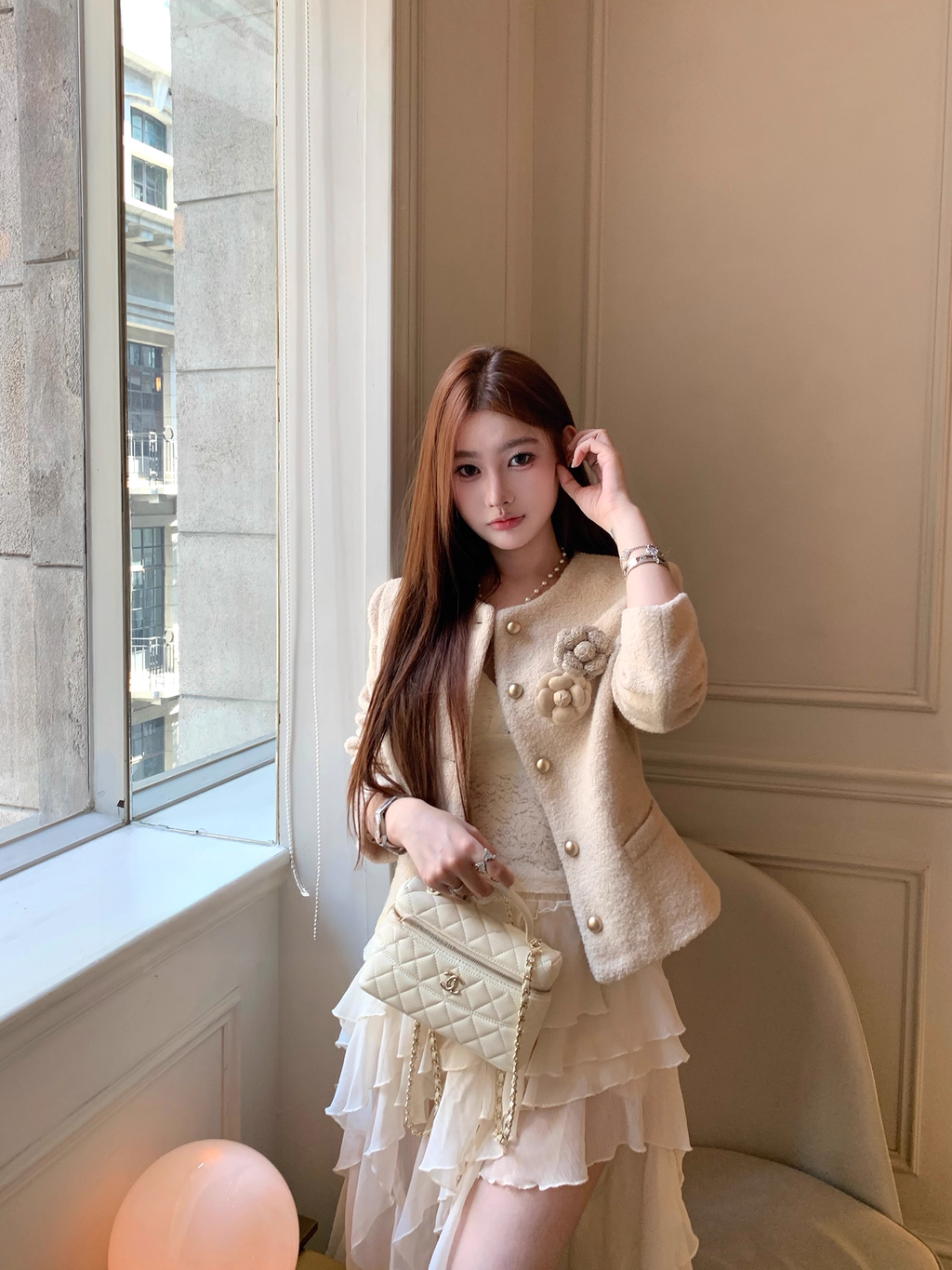 Asymmetry Shifon Maxi Skirt アシンメトリー シフォン スカート