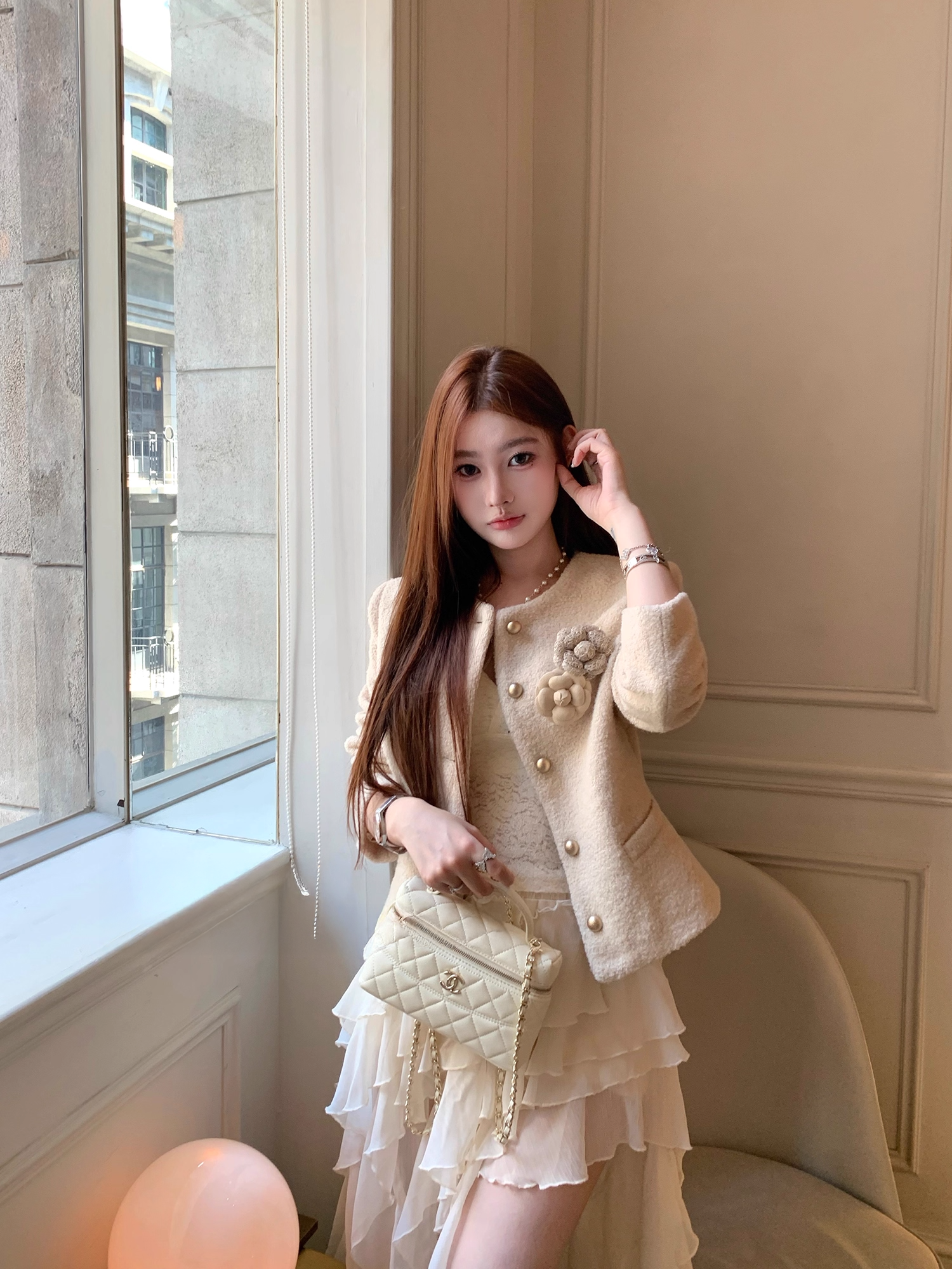 Asymmetry Shifon Maxi Skirt アシンメトリー シフォン スカート