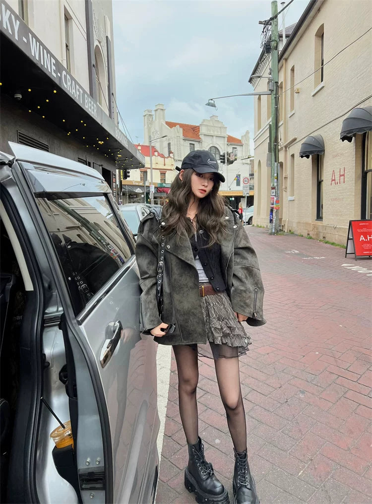 Oversize riders jacket オーバーサイズライダースジャケット
