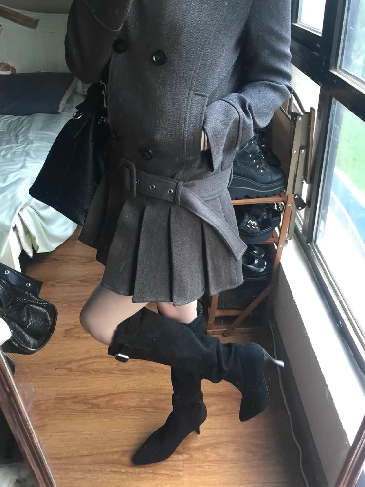 Pleated Coat Dress プリーツ コート ドレス