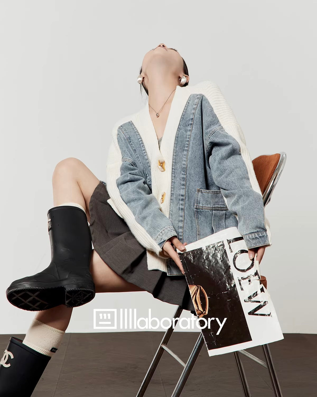 LOVE Letter Lady llllab Denim Cardigan Jacket ラブレターレディ デニム カーディガン ジャケット