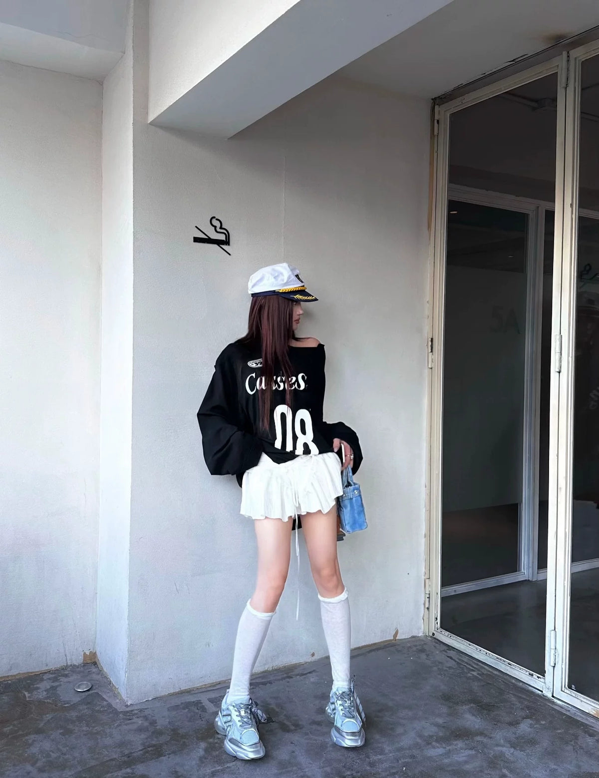 Print Embroidery patch Long-sleeve T-shirt/T-shirt プリント刺繍ワッペン ロングスリーブティー/ティーシャツ