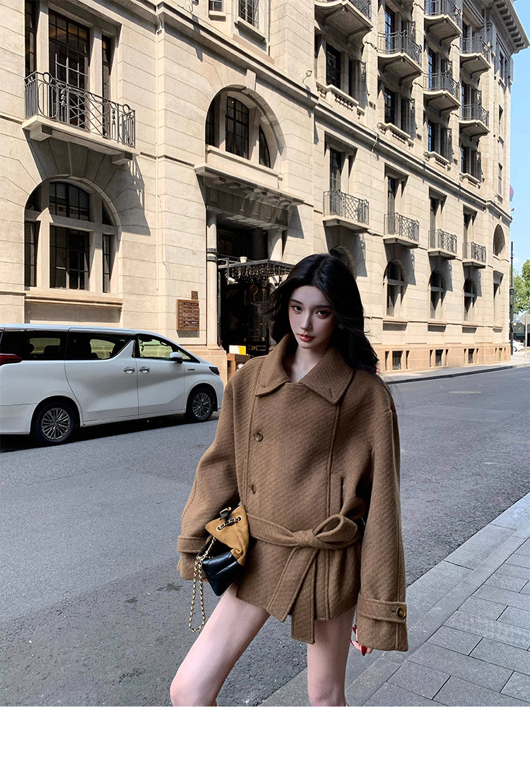 Brown Short Coat ブラウン ショート コート