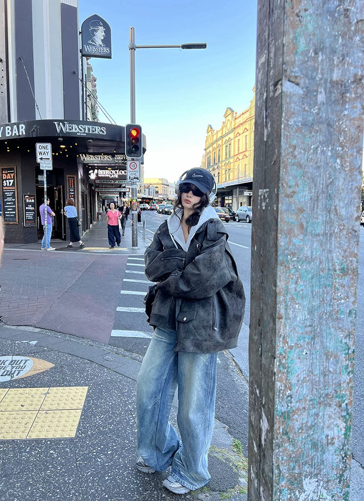 Oversize riders jacket オーバーサイズライダースジャケット