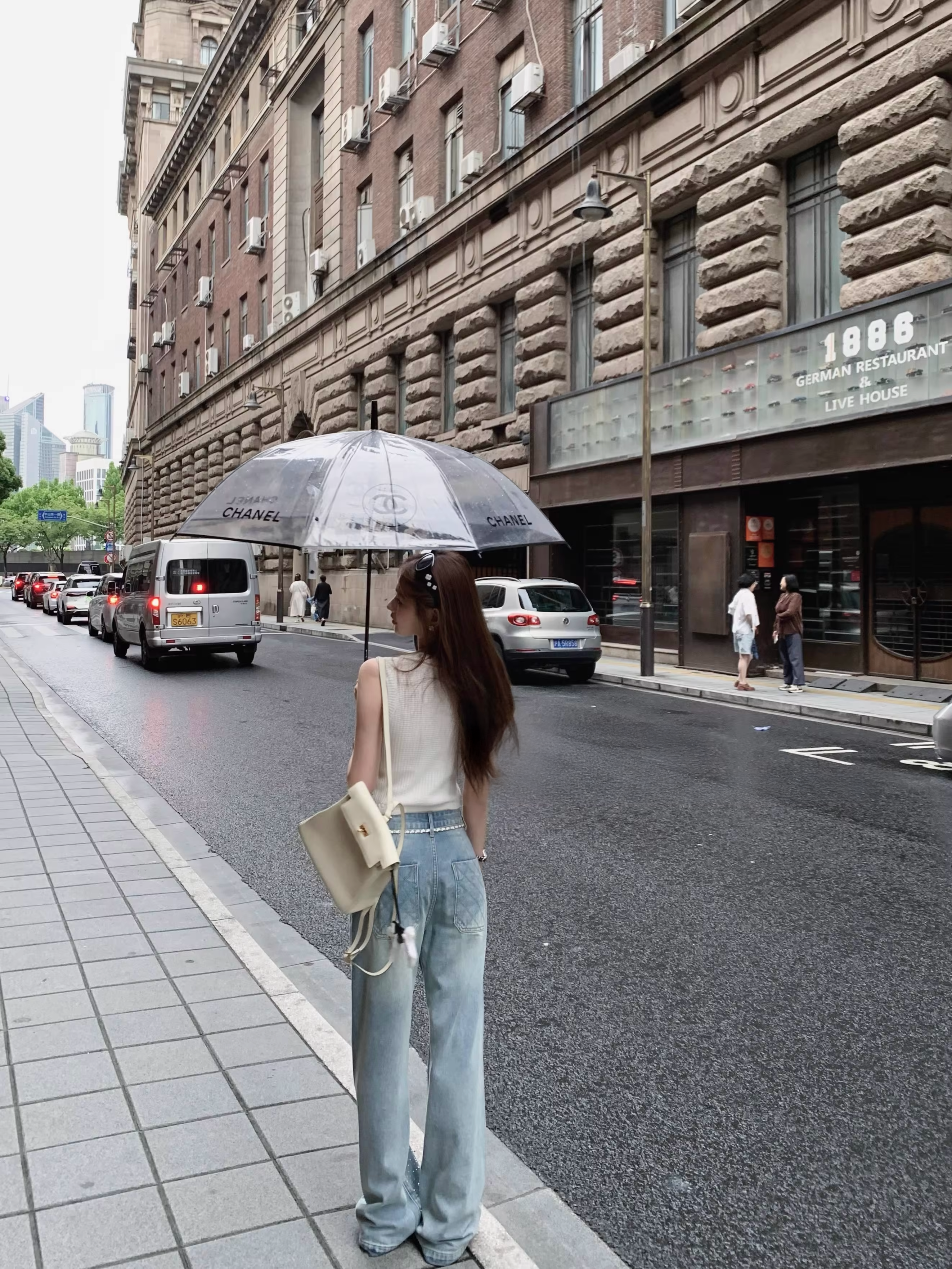 Stone & Pocket Check Denim ストーン＆ポケット格子デニム