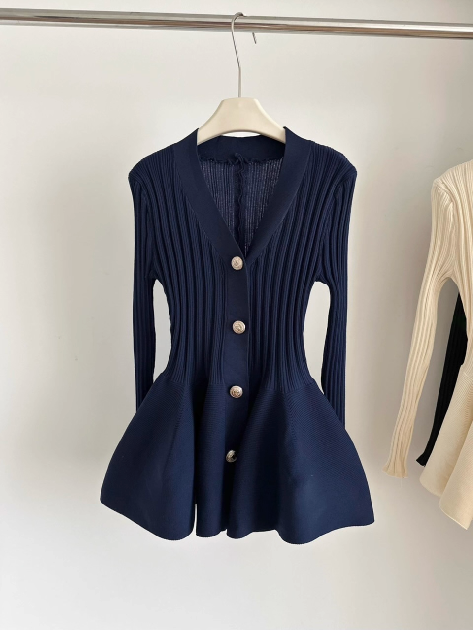 Flare Knit Cardigan Dress フレア ニット カーディガン ドレス