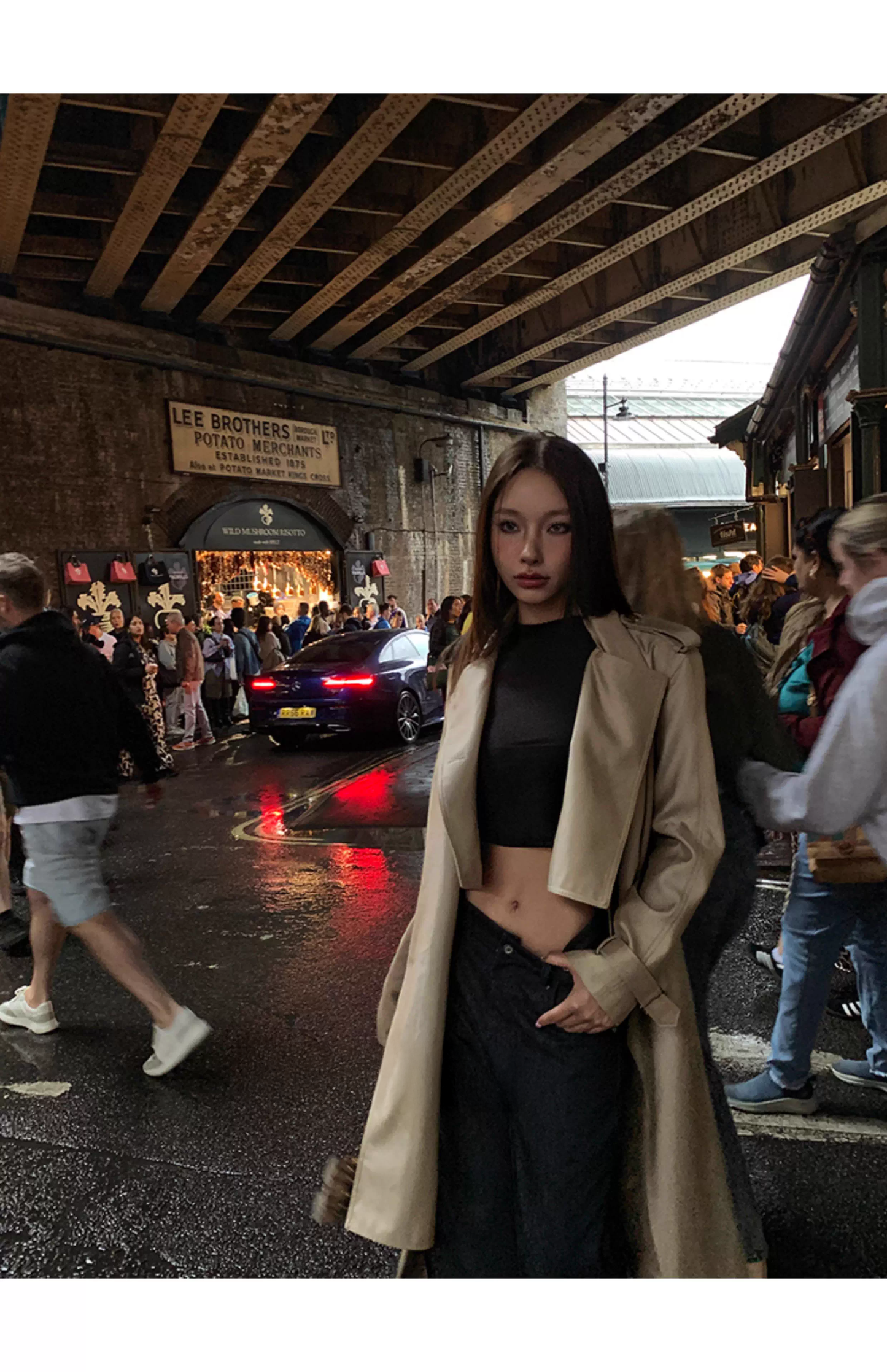 Ribbon trench coat リボン トレンチコート