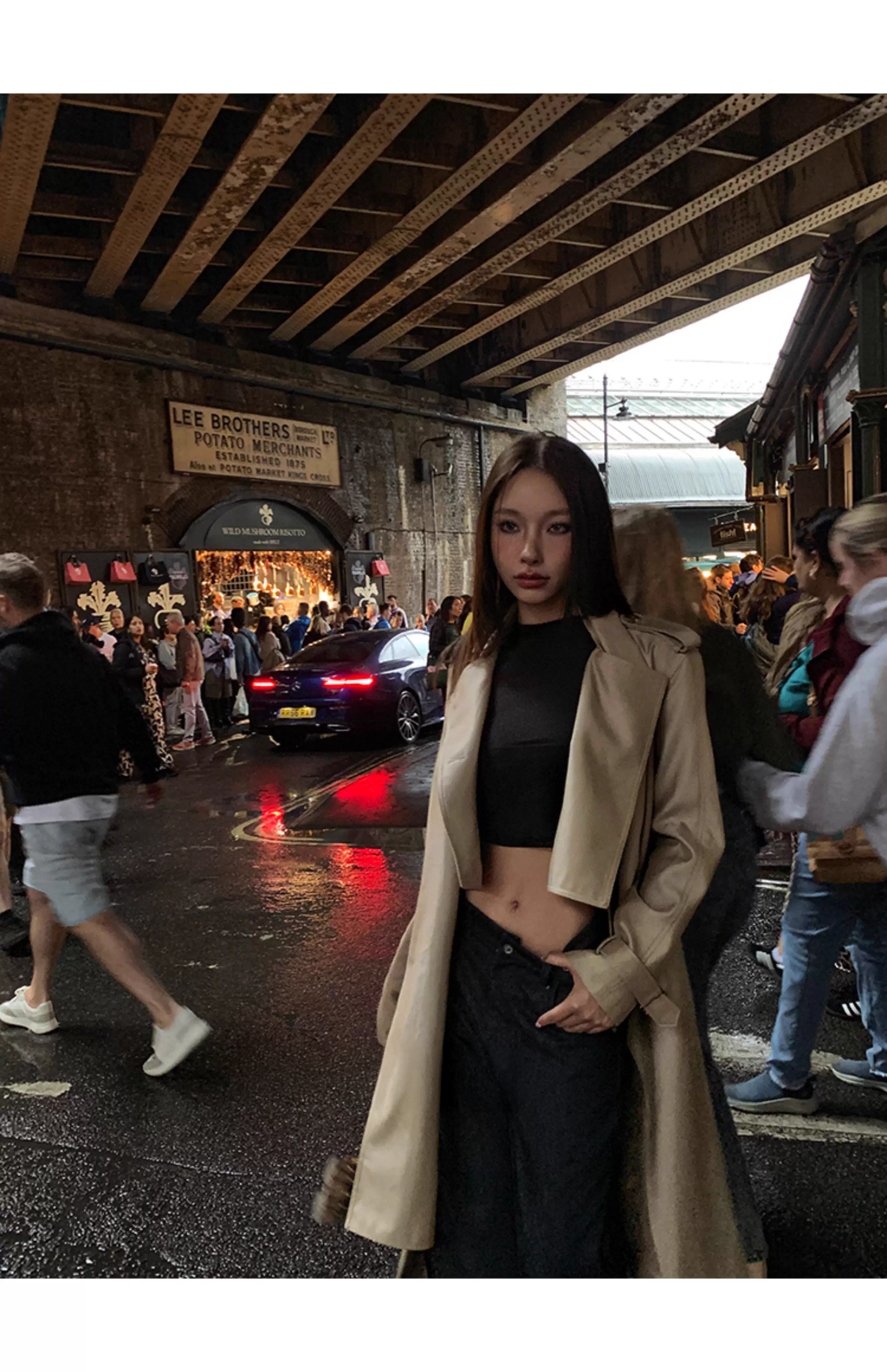 Ribbon trench coat リボン トレンチコート